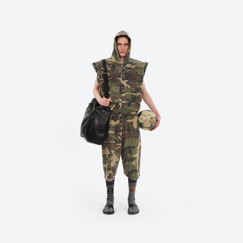 Camo Deconstructed 7/8 Pants